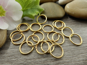 Välirengas, 10x1mm, avattava, kulta, 20kpl