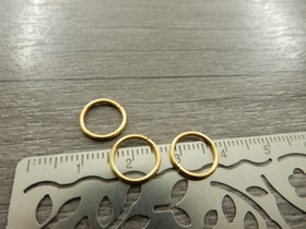 Välirengas, 10x1mm, avattava, kulta, 20kpl