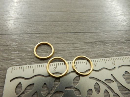 Välirengas, 10x1mm, avattava, kulta, 20kpl