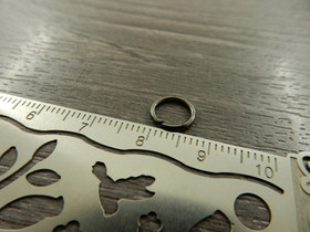 Välirengas, 8x1mm, avattava, gunmetal, 50kpl