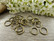 Välirengas, 7x0.7mm, avattava, pronssi, 50kpl