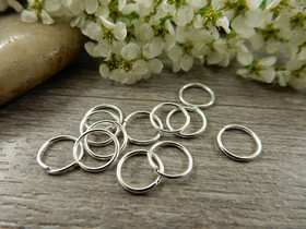 Välirengas, 7x0.7mm, avattava, kirkashopea, 50kpl