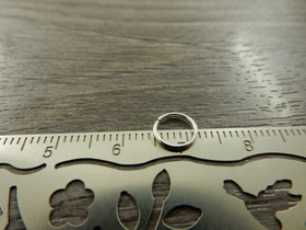 Välirengas, 7x0.7mm, avattava, kirkashopea, 50kpl