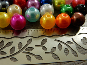 Akryylihelmi, 10mm, mixsetti, 20kpl