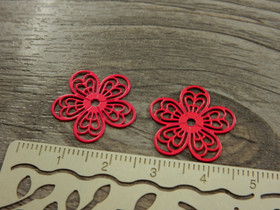 Kukkariipus, 18mm, pinkki, 1kpl