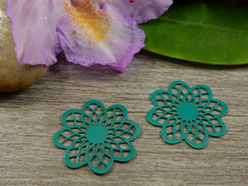 Kukkariipus, 19x20mm, tummanvihreä, 1kpl