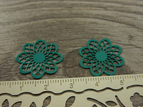 Kukkariipus, 19x20mm, tummanvihreä, 1kpl