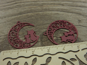 Kuukissariipus, 22x24mm, purppura, 1kpl