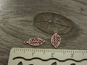 Lehtiriipus, 11x5mm, vaaleanpunainen, 1kpl