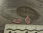Lehtiriipus, 11x5mm, vaaleanpunainen, 1kpl