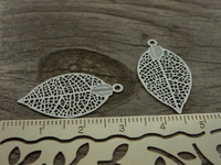 Lehtiriipus, 28x15mm, valkoinen, 1kpl