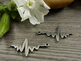 Sydänkäyräriipus, 21x12mm, rst, 1kpl