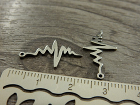 Sydänkäyräriipus, 21x12mm, rst, 1kpl