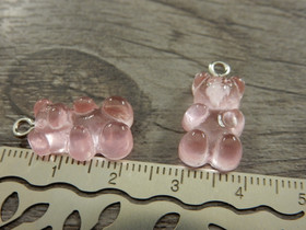 Nalleriipus, 21x11mm, vaaleanpunainen, 1kpl