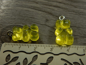 Nalleriipus, 21x11mm, keltainen, 1kpl