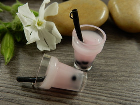 Kuplateeriipus, 27x14mm, vaaleanpunainen, 1kpl