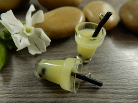 Kuplateeriipus, 27x14mm, keltainen, 1kpl