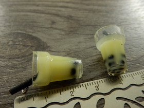 Kuplateeriipus, 27x14mm, keltainen, 1kpl