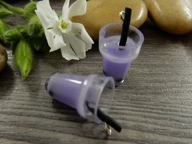 Kuplateeriipus, 27x14mm, liila, 1kpl