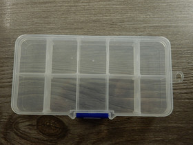 Säilytysrasia, 13x7x23cm, kirkas, 1kpl