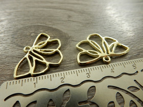 Lehtiriipus, 25x18mm, kulta, 1kpl