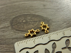Tähtiriipus/ linkki, 10x6mm, kulta, 1kpl
