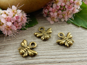 Ampiainenriipus, 10x11mm, pronssi, 1kpl