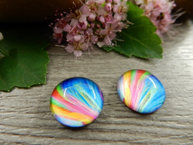 Kapussi kuvio, 12mm, moniväri, 1kpl