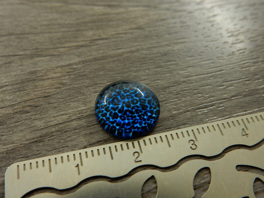 Kapussi kuvio, 12mm, sininen, 1kpl