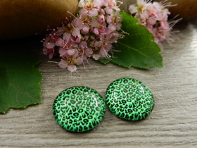 Kapussi kuvio, 12mm, vihreä, 1kpl