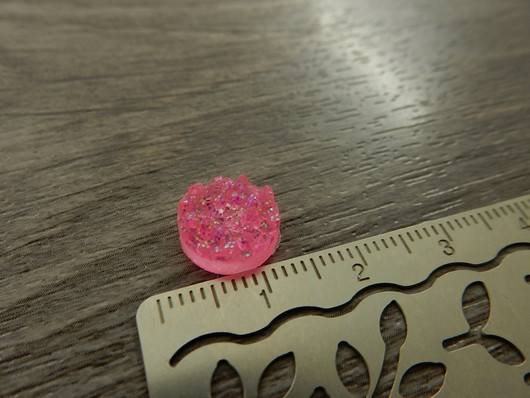 Kapussi rösöpinta, 10mm, pinkki, 1kpl