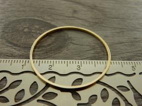 Linkki ympyrä, 30x0.8mm, umpi, vaaleakulta, 1kpl