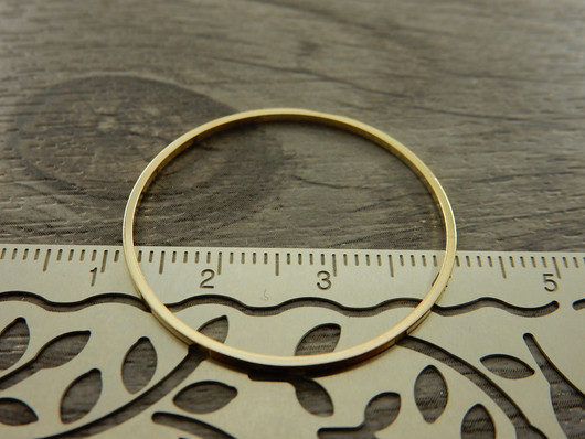 Linkki ympyrä, 30x0.8mm, umpi, vaaleakulta, 1kpl
