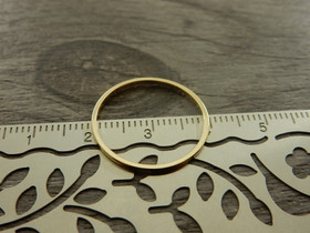 Linkki ympyrä, 20x0.8x0.8mm, umpi, kulta, 1kpl