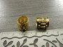 Metallihelmi putki/ hiuskoru, 10x9.5mm, avattava, kulta 20kpl