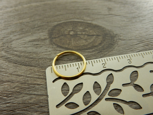 Välirengas, 12x1.2mm, avattava, kulta, 20kpl