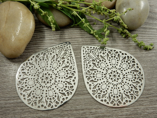 Pisarariipus, 48x39mm, kromi, 1kpl