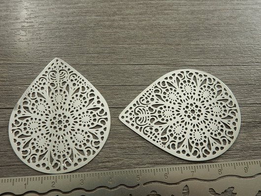 Pisarariipus, 48x39mm, kromi, 1kpl