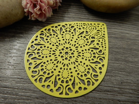 Pisarariipus, 48x39mm, keltainen, 1kpl