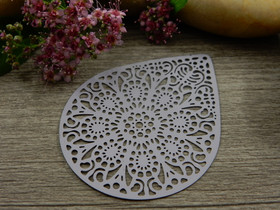 Pisarariipus, 48x39mm, vaaleanliila, 1kpl