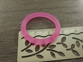 Silikonirengas, 29mm, pinkki, 1kpl