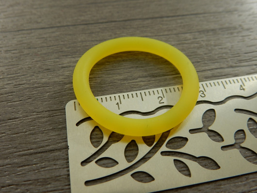 Silikonirengas, 29mm, keltainen, 1kpl