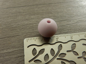 Silikonihelmi, 12mm, haaleanliila 1kpl