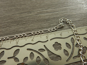 Figaroketju, 5.3x2.6x0.6mm, kirkashopea, 1m