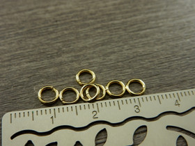 Välirengas, 5x0.8mm, avattava, 18K/vaaleakulta/rst, 10kpl