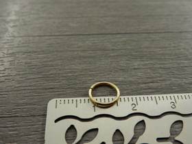 Välirengas, 8x0.8mm, avattava, 18K/vaaleakulta/rst, 10kpl