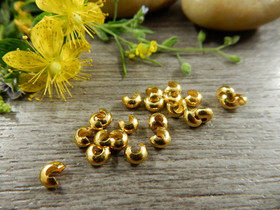 Päällyshelmi, 3mm, kulta, 20kpl