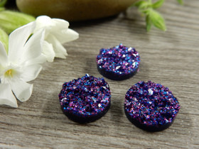 Kapussi rösöpinta, 12mm, moniväriliila, 1kpl