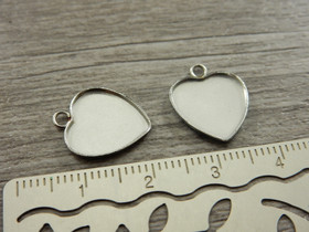 Kapussipohja sydän, 12mm, rst, 1kpl