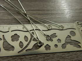 Korupiikki  silmukkapää, 70x0,7mm, rst, 20kpl